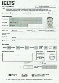 IELTS, TOEIC, and TOEFL certificates