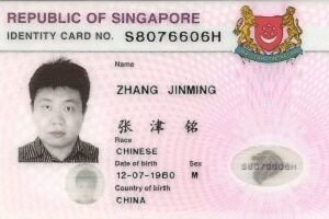 Singapore national id cards