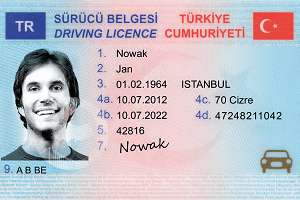 Turkish driver’s license